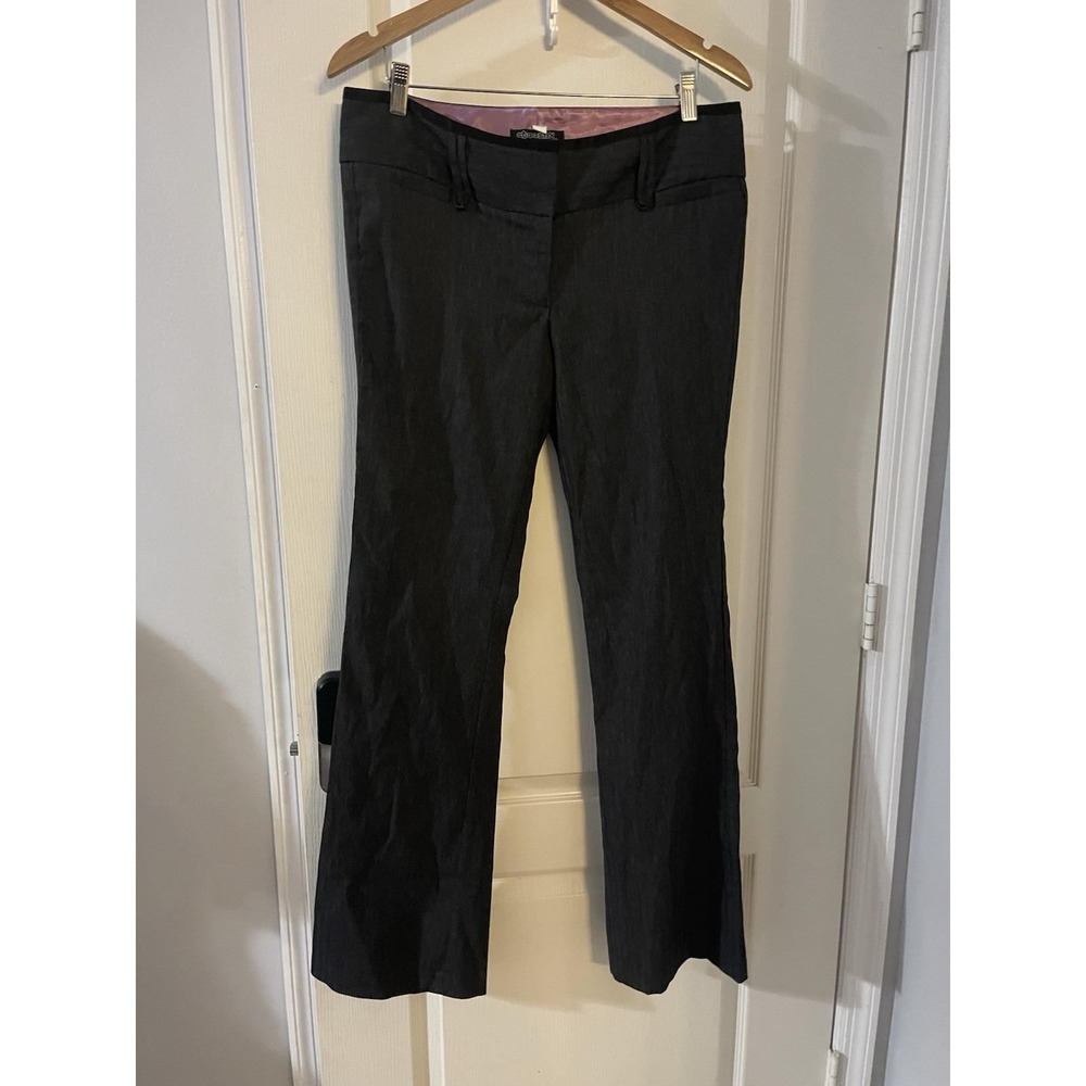 Women's Vintage Y2K Black Low Rise Flare Leg Pants Sz 11
